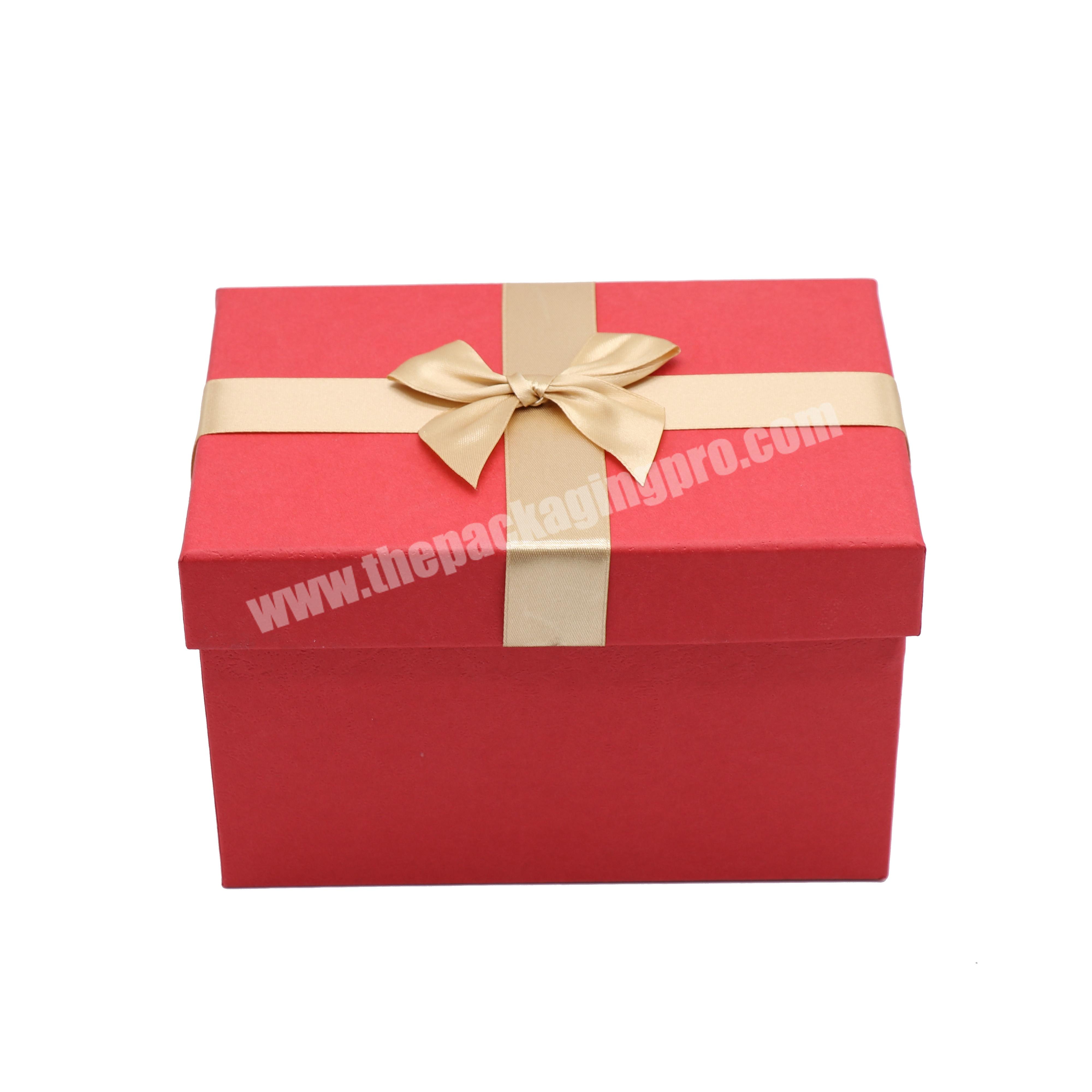 Luxury gift boxes for mother's day cardboard paper wedding gift box packaging with ribbon custom paper boxes