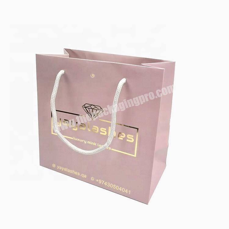 Luxury paper bags gold foil gift bags for wedding clothingshoppingjewelry packaging bags with logo bags with handles
