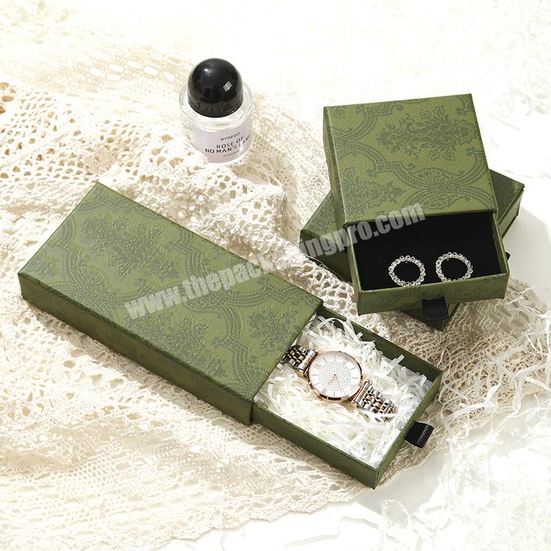Luxury vintage drawer box Ring earrings bracelet jewelry box Watch glasses cosmetics perfume gift box