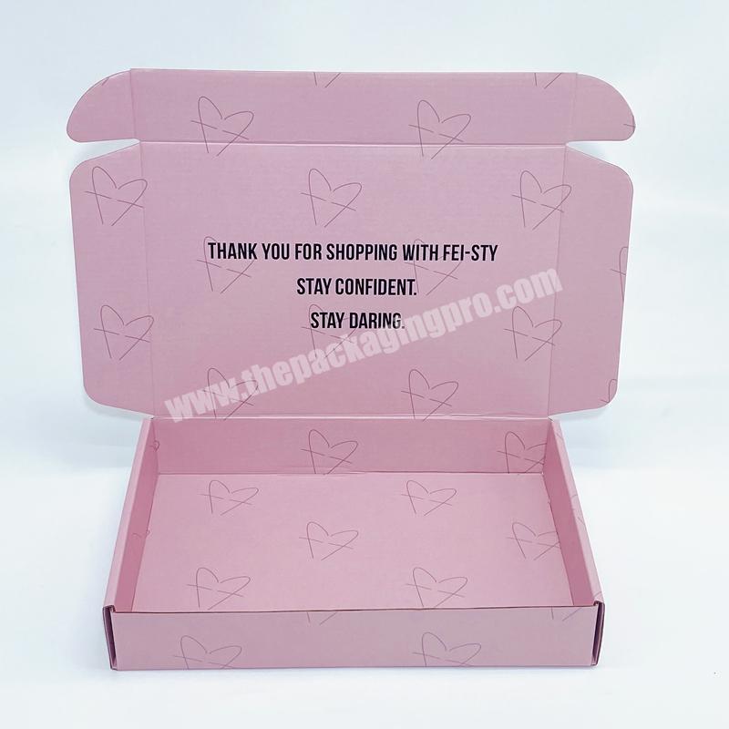Manufacturer  Color Cardboard Paper Mailing Apparel Box Custom Logo Printed Corrugated Shipping Packaging Box