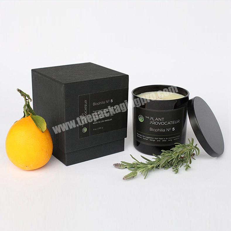 Manufacturer Custom Unique Rectangular Craft Packaging White Hard Cardboard Luxury Candle Box For Gift