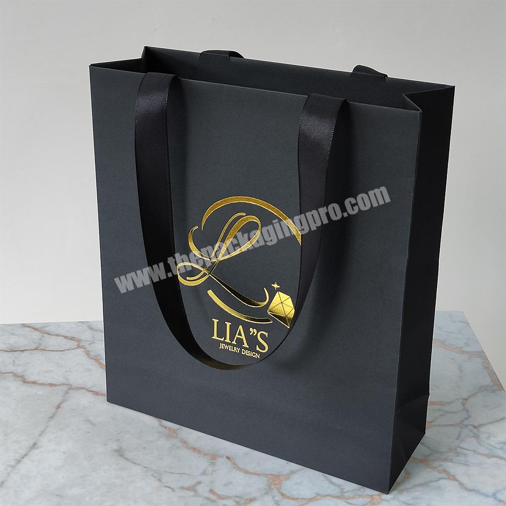 Manufacturer Custom Your Own Logo Printed Luxury Gift Packaging Paper Shopping Bag With Handle