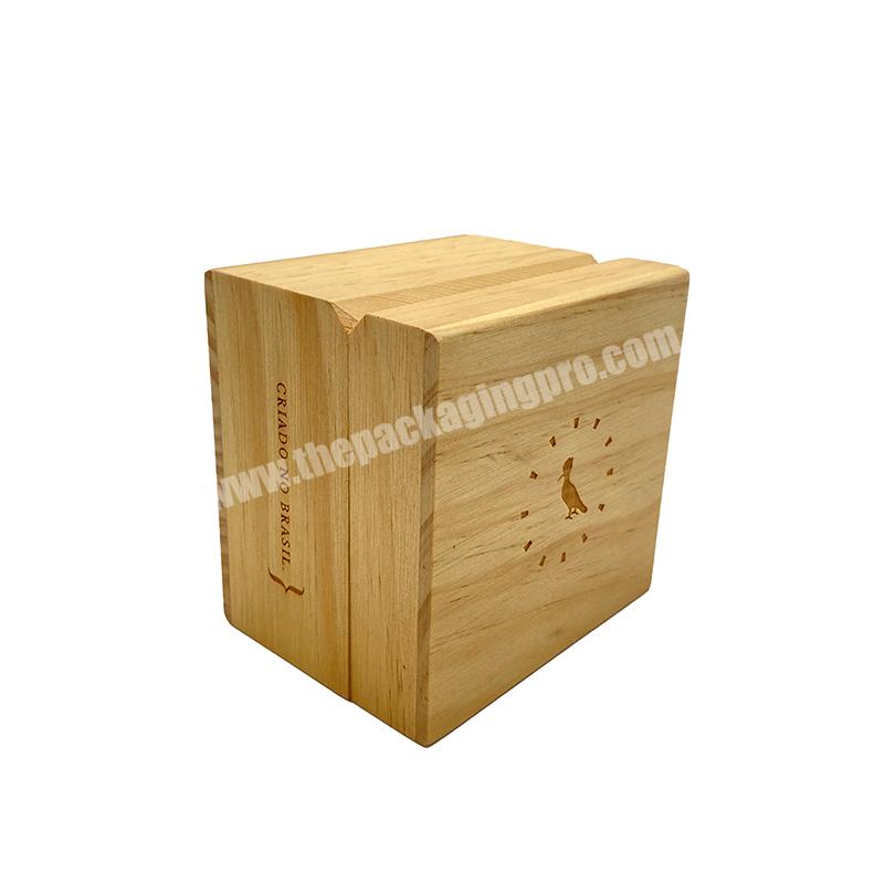 Meidian Factory Custom-made Engraved Printed Square Wooden Gift Box for Mens Watch