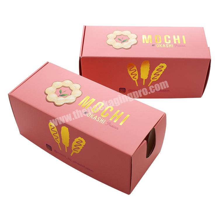 Most Popular Biodegradable Food Grade Boxes Custom Hot Dog Food Packaging Takeway Box with Logo