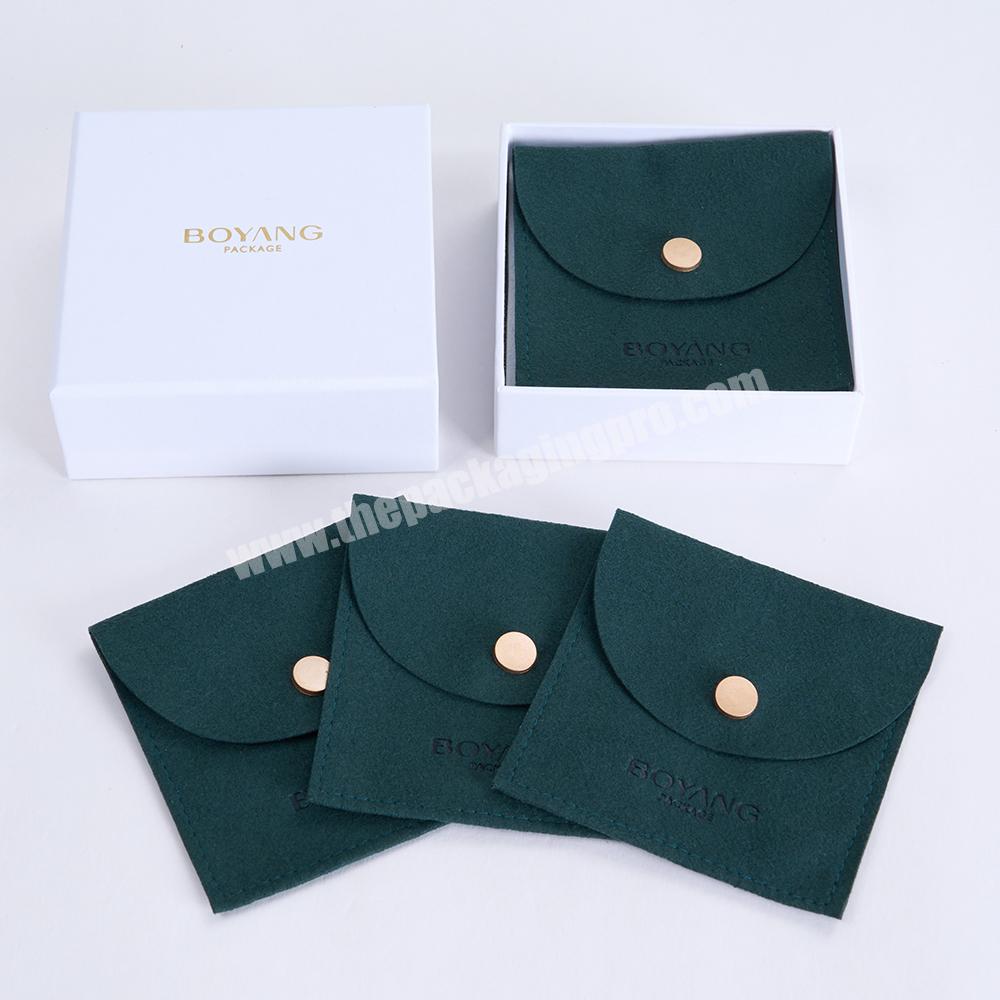 New Arrivals Custom Logo Multifunction Microfiber Jewelry Bag Packaging Jewelry Pouch with Box