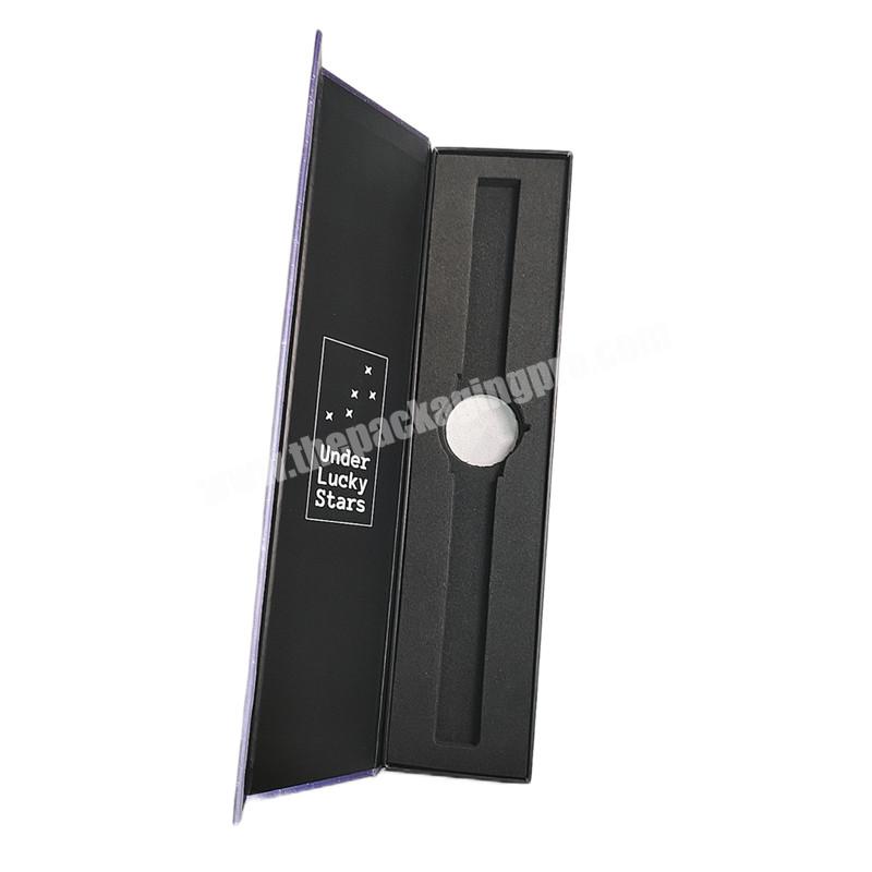 ODM custom design paper cardboard magnetic book box for watch packaging watches gift boxes