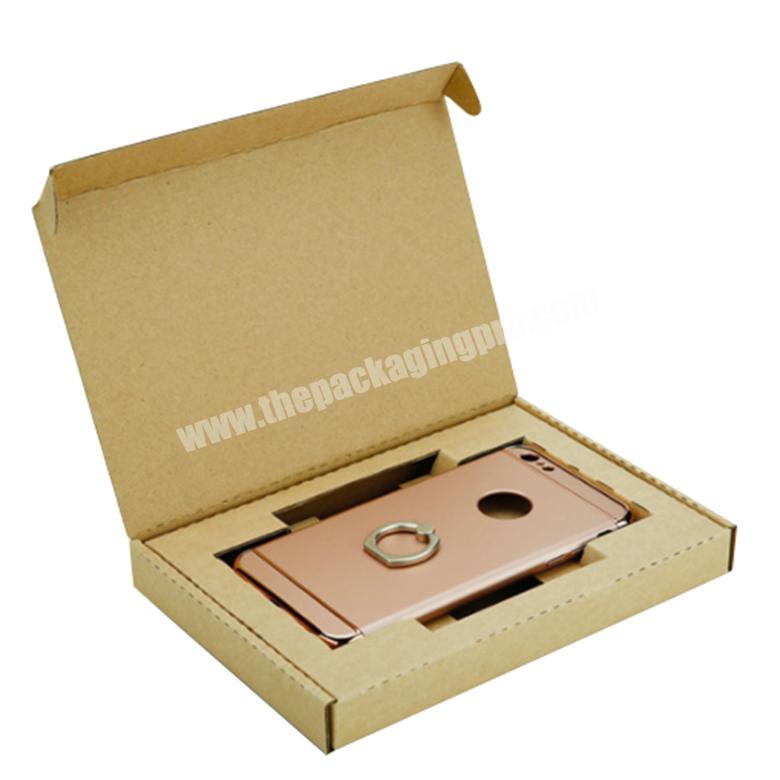 OEM Manufacture Cheap Durable Phone Case corrugated Shipping Mailer Box with die cut insert