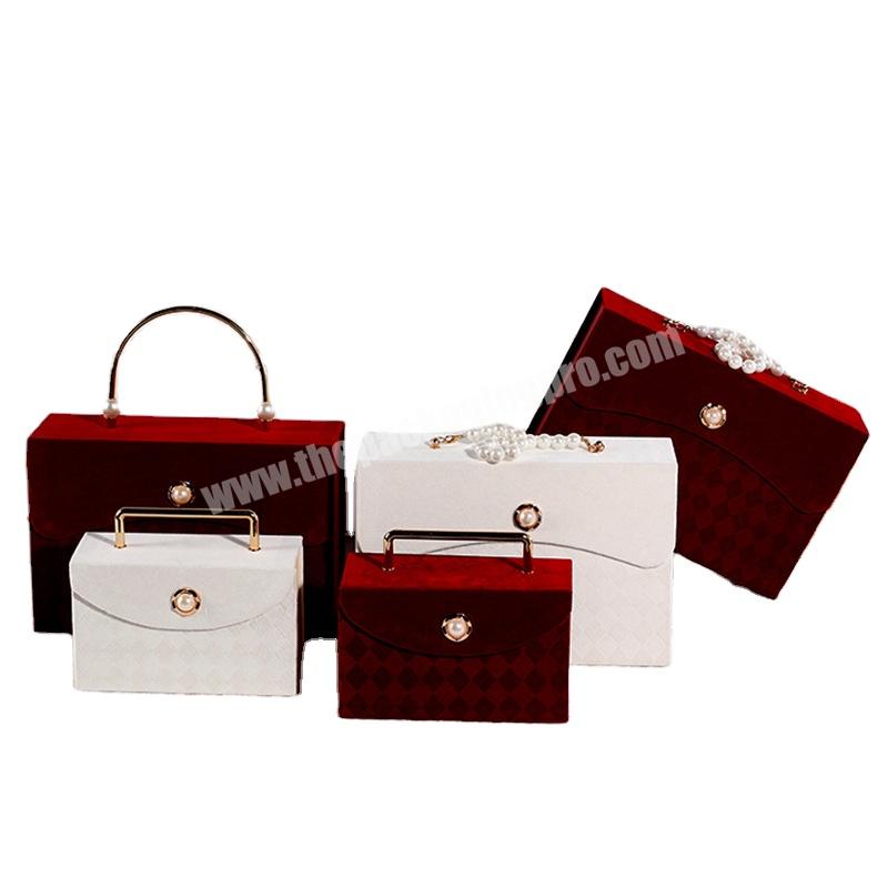 OEM Manufacturer Custom Logo Luxury Vintage Valentines Suitcase Packaging Paper Jewelry Box