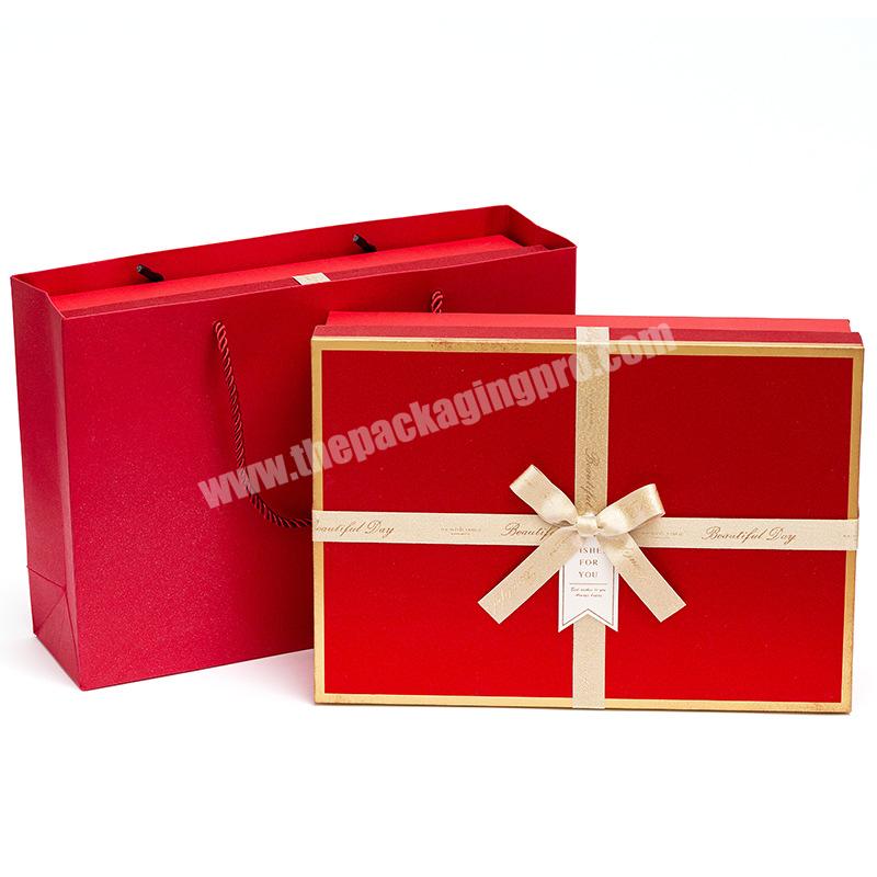 OEM Manufacturer Logo Organizer Luxury Ribbon Empty Packaging Vintage Cosmetic Storage Gift Paper Box