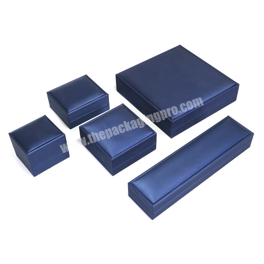 OEM blue jewelry packaging box set gift box ring necklace bracelet packaging jewelry