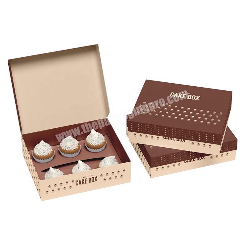 Packaging Boxes Disposable Cake Sushi Pastry Waffle Crepes Bakery Takeaway Boxes Mochi Donuts Corn Cookie Paper Custom Logo