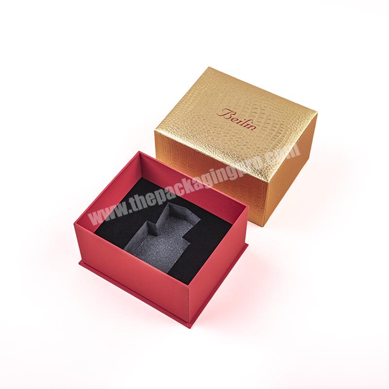 Perfume Packaging Box Manufacturer Custom Handmade Rigid Paper Lid and Base Gold Luxury Perfume Gift Box