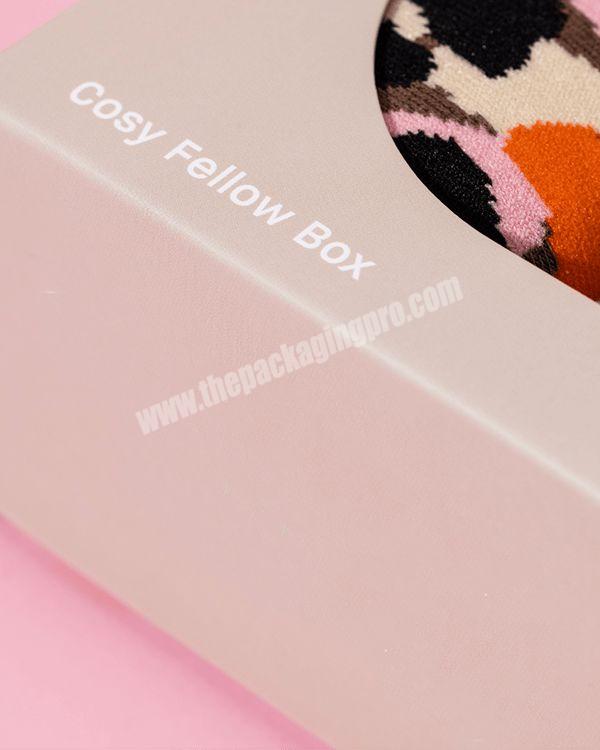 Personal Custom Eco-Friendly Degradable Drawer Box Apparel Packaging Box For Socks