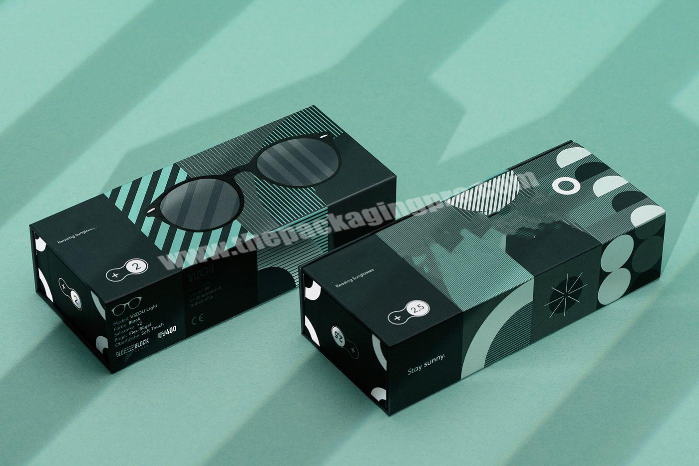 Personal Custom Eco-Friendly Degradable Magnetic Box Packaging Box For Sunglasses