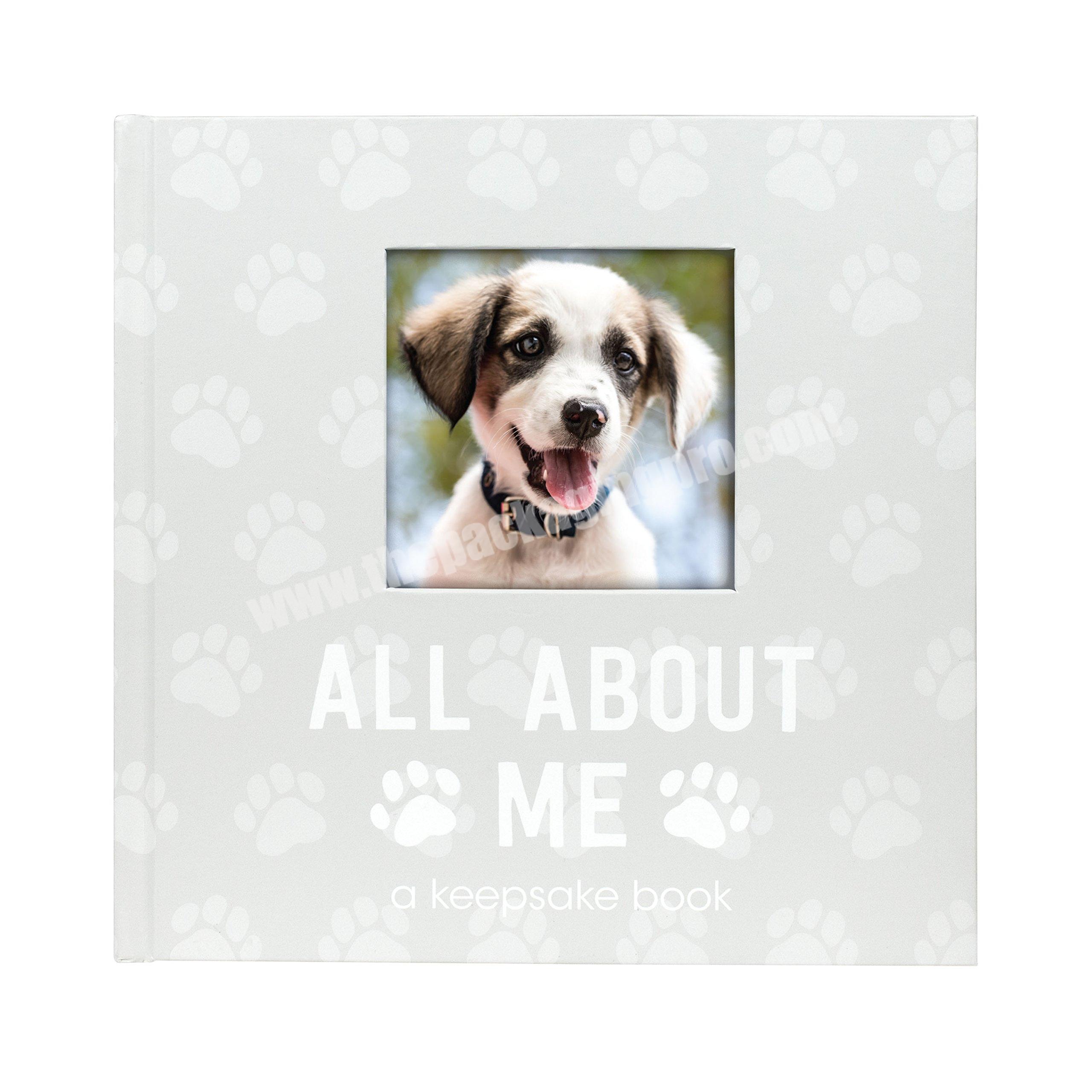 Personalized Pet Puppy Dog Keepsake Milestone Book Memory Photo Book