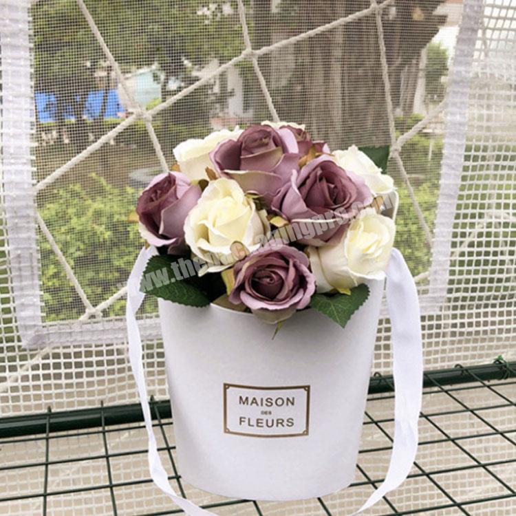 Portable paper flower box decorative packaging