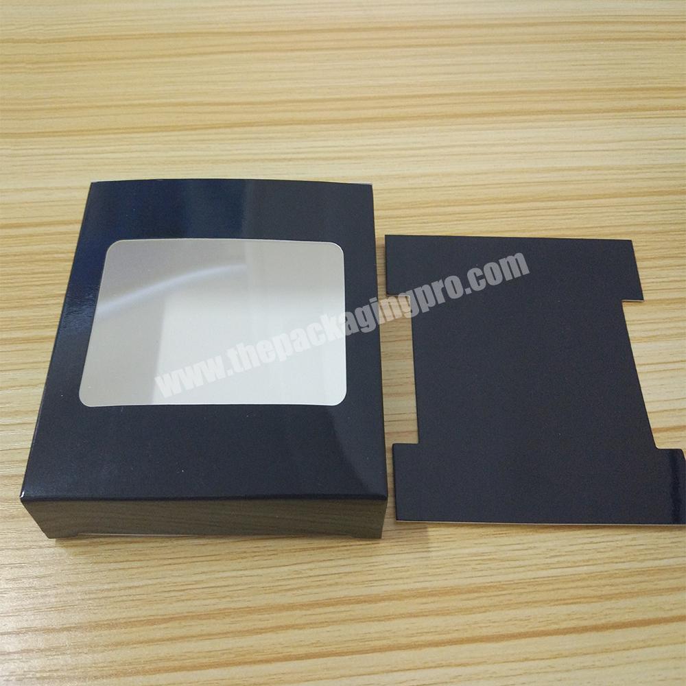 Printed White Card Board C1S artbaod Paper Packaging Folding Boxes with Window