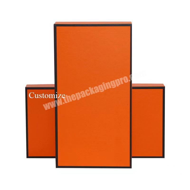 Professional custom gift packaging fancy paper lid and base box Mobile phone packing box