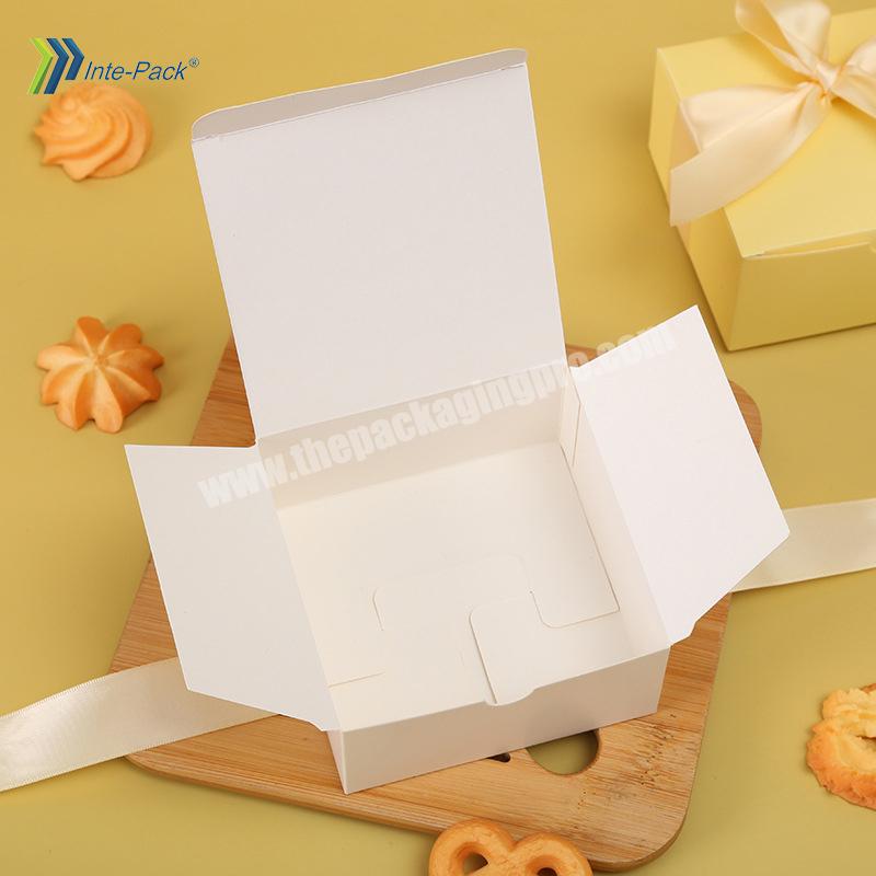 Ready To Ship Customized Product Packaging Small Kraft Plain Kraft White cardboard Box For Cookie