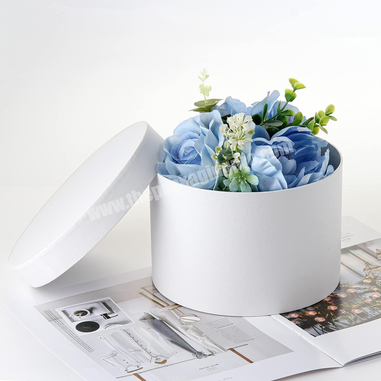 Rectangle Collapsible Box Round Box with Lid Packaging Paper Gift Boxes for Wedding Party Birthday Jewellery