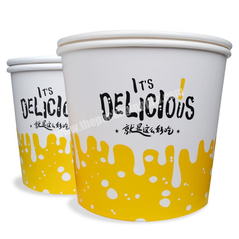 Recyclable Cane Syrup Waterproof Paper Bowl With Custom Print