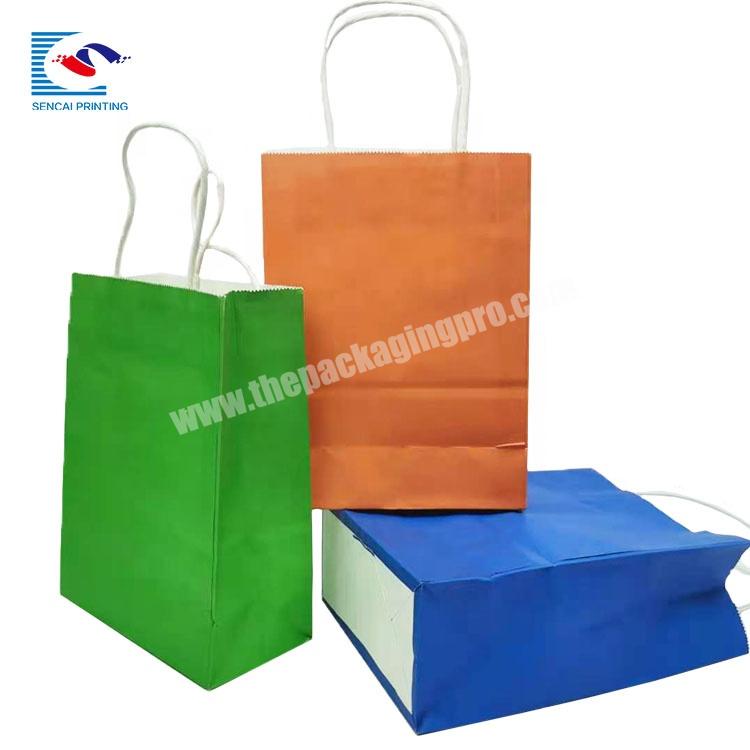 Recyclable kraft paper customized logo gift product art paper packaging bags with logo