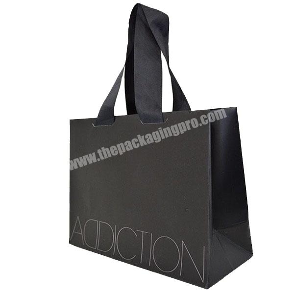 Ribbon closure wood free smart shopping gift paper bag