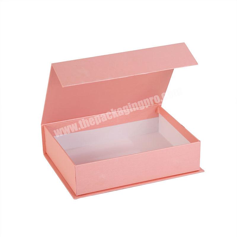 Rigid packaging box custom rigid magnetic closure cardboard gift box