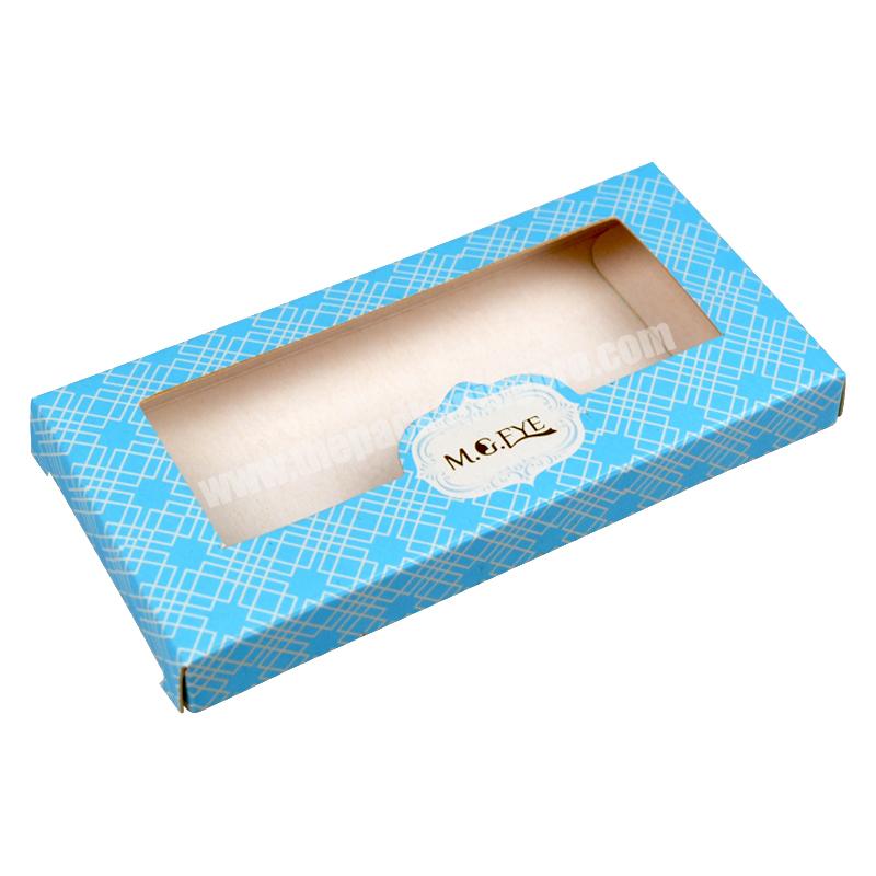 SENCAI  New Arrival Customized  White Card Double Truck Paper Box For Eyelash Packaging With Window