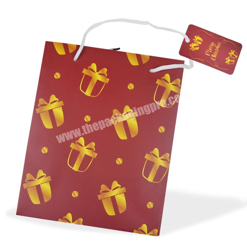 SENCAI Art paper Christmas paper bag custom personalize design for gift package