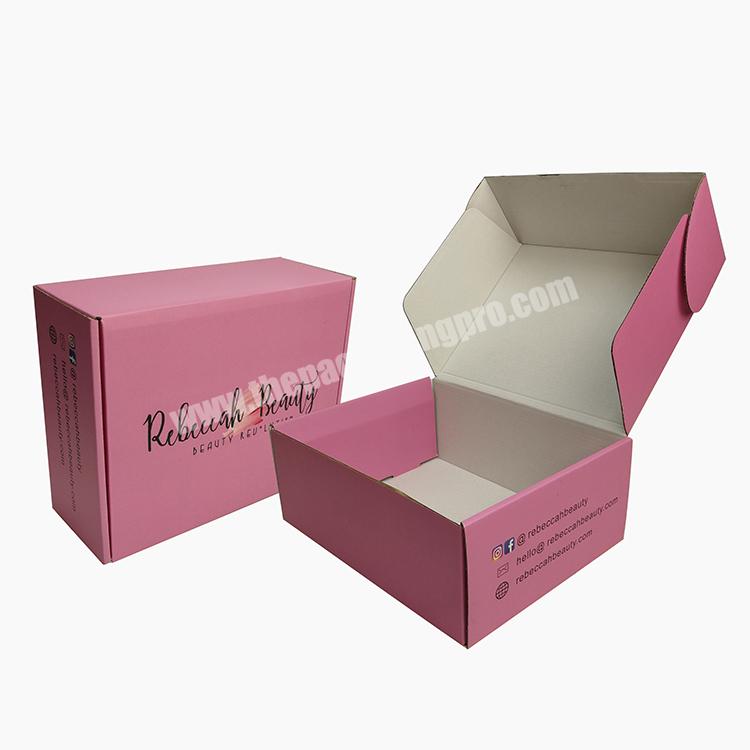 SENCAI CMYK Logo Printed Corrugated Paper Boxes For Beauty Packaging