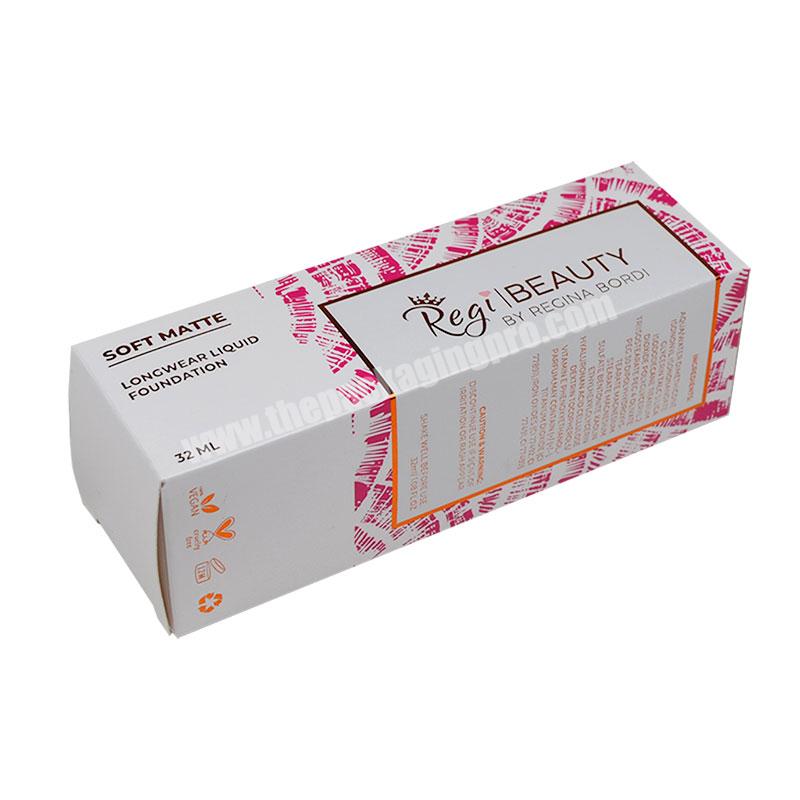SENCAI Custom CMYK Printing White Card Small Cosmetic Packaging Box