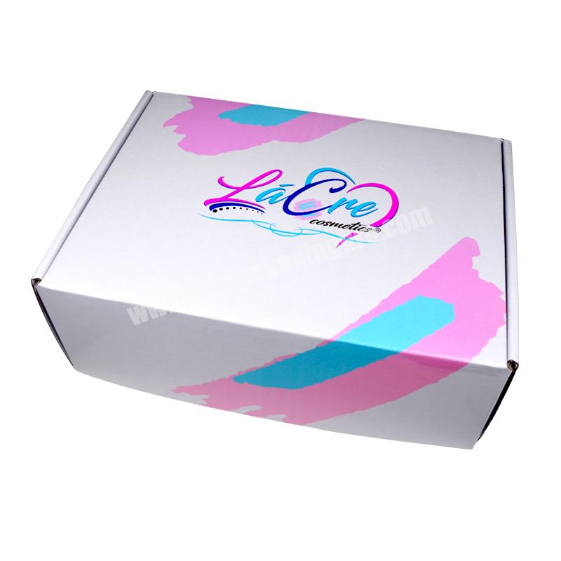 SENCAI Custom Cheap Logo Printed  Cosmetic Gift Packaging Corrugated Mailer Box