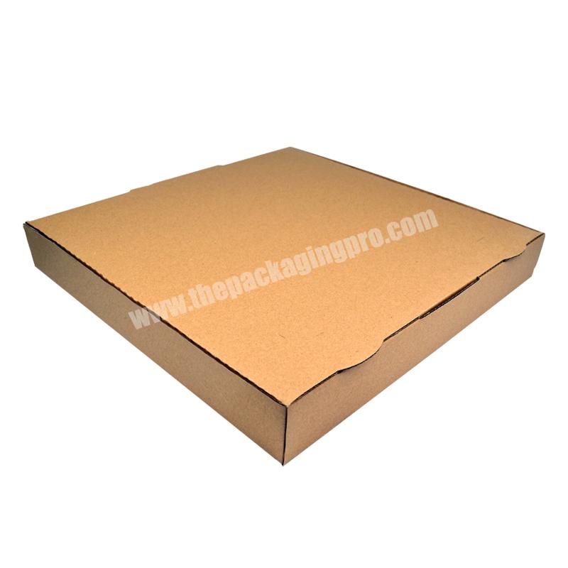 SENCAI Custom Recycled Plain Kraft Paper Pizza Packaging Box 12*12