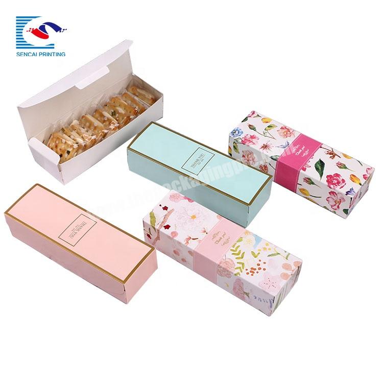 SENCAI Delicate Fantastic Gift Packaging Art Paper Box Custom Logo For Cookie
