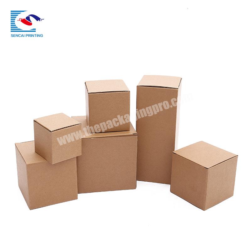 SENCAI Environmental Friendly Customized Logo Size Kraft Paper Packaging Mailer Box