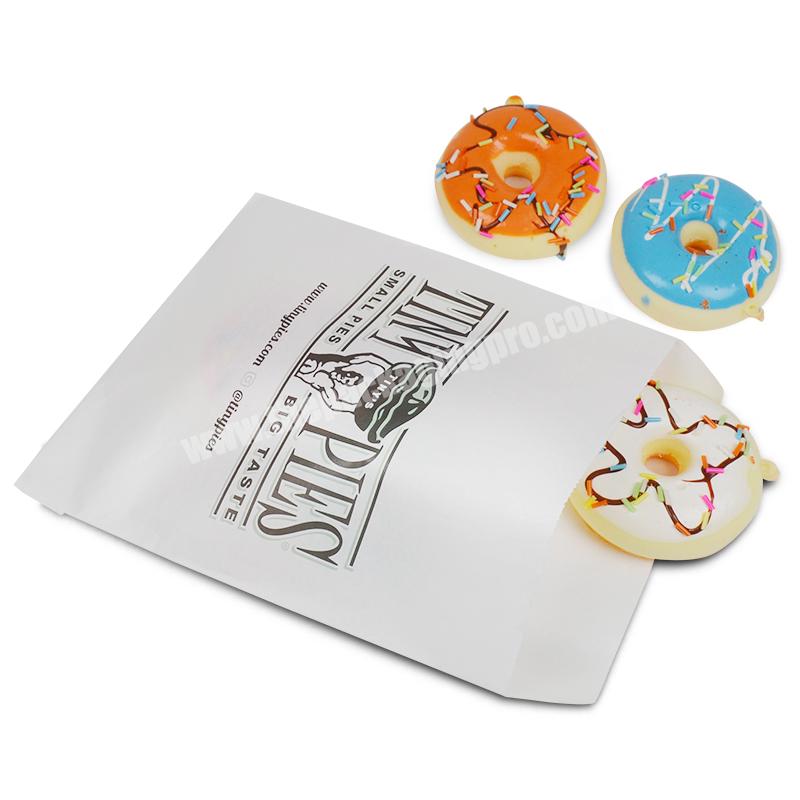 SENCAI Factory Price Disposable Customized Food Donut Take-out Greaseproof Paper Bag