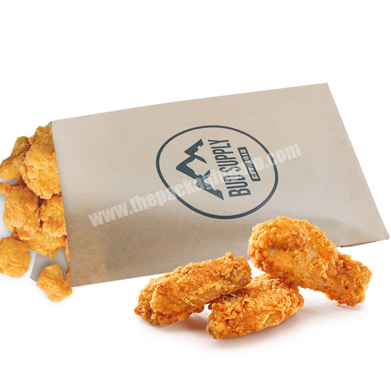 SENCAI Factory Price Food Packaging Kraft Paper Bag Custom Products With Logo For Fired Chicken