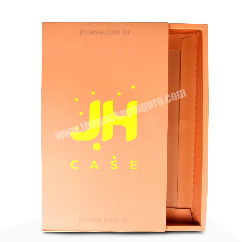 SENCAI Free Design Customized Logo Bright Color Drawer Paper Packaging Box For Phone Case
