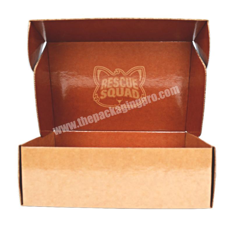 SENCAI Free Design Recyclable Custom Logo Corrugated Paper Box For Shoes Clothing Packaging