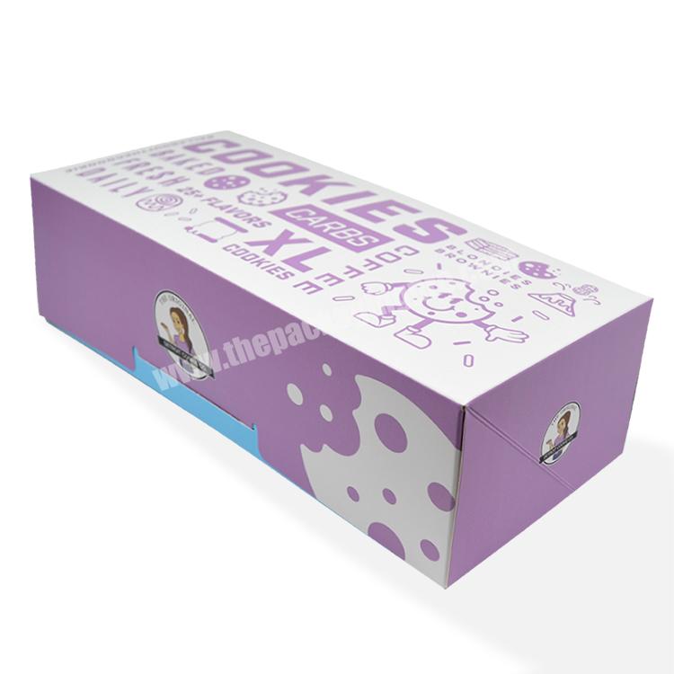 SENCAI Free Design Wholesale Food Grade Products Customized  White Card Box For Donut Packaging