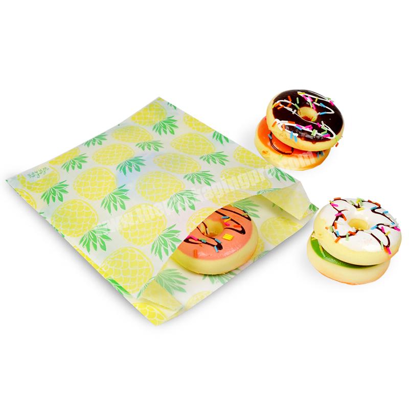 SENCAI Free Sample Design Customized Logo Greaseproof Take Away Paper Bags For Donut
