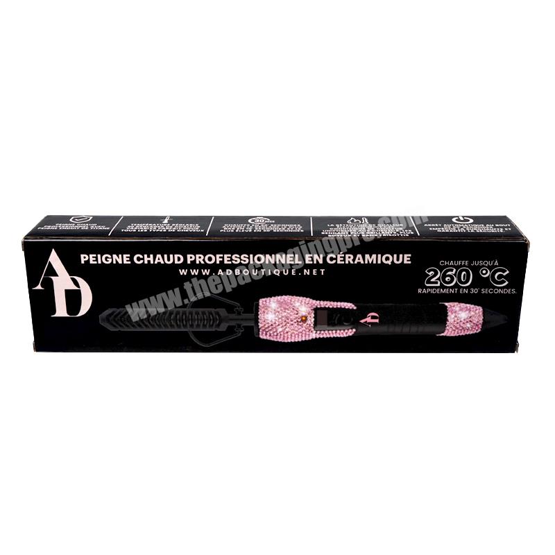 SENCAI High Quality Customized Corrugated Paper Packaging Box Hair Curler Makeup Box