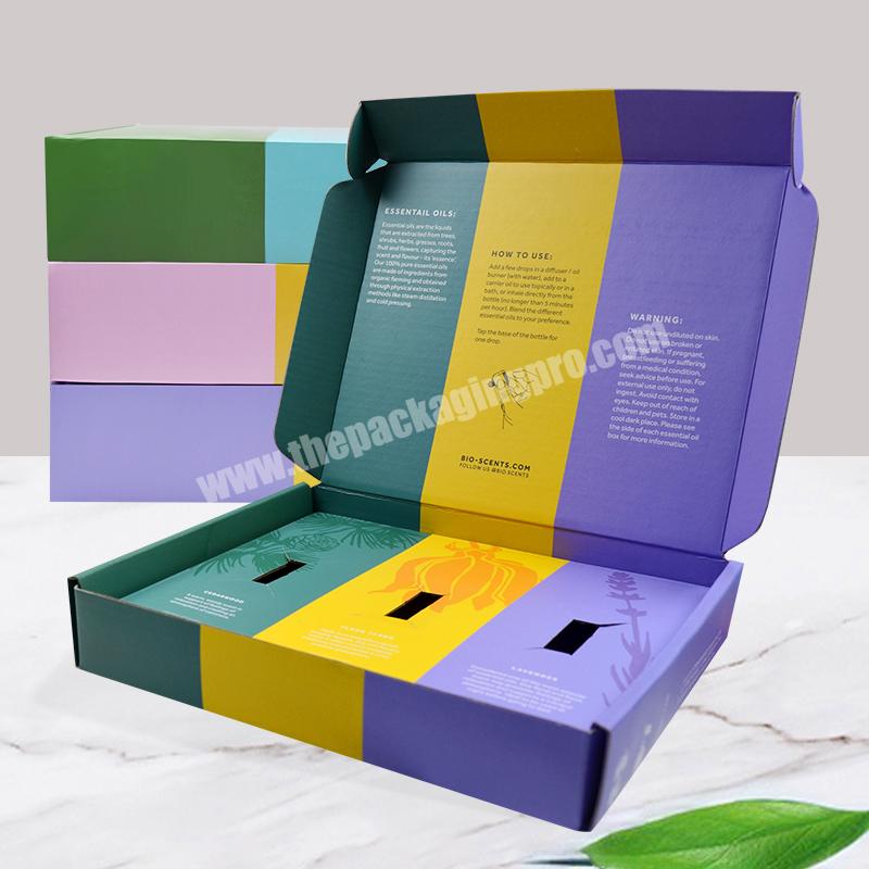 SENCAI High-end Fancy CMYK Printing Customized Corrugated Shipping Packaging Box For Perfume
