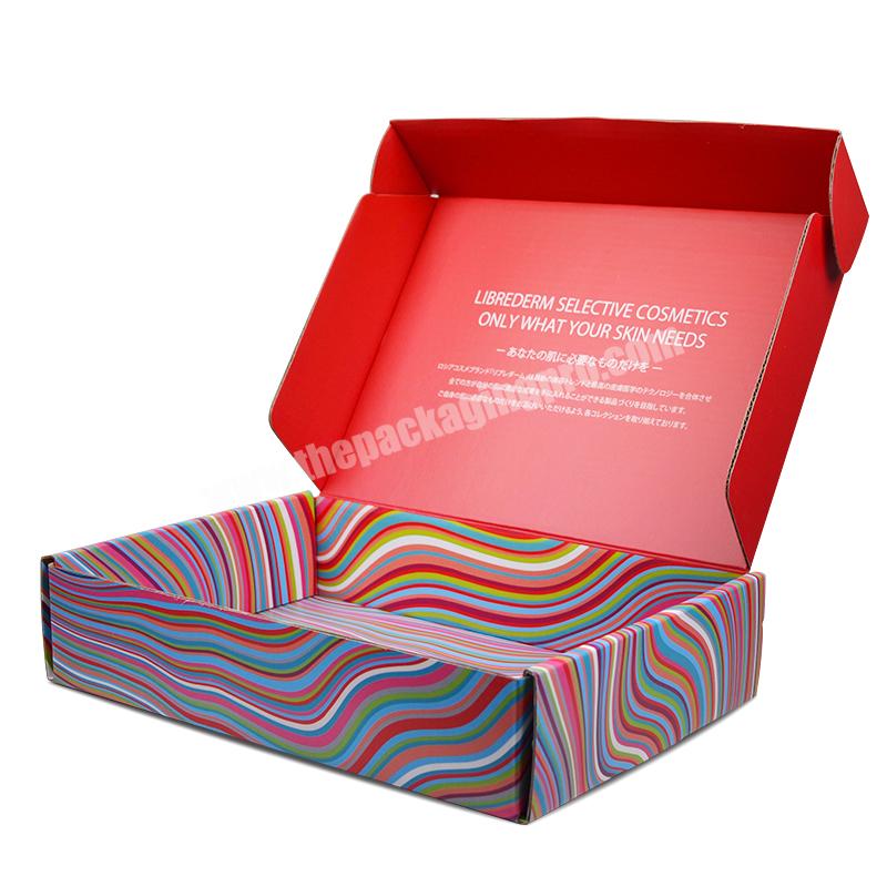 SENCAI Hot Sale Custom Logo Printed Red Color Corrugated Gift Box Shoes Box