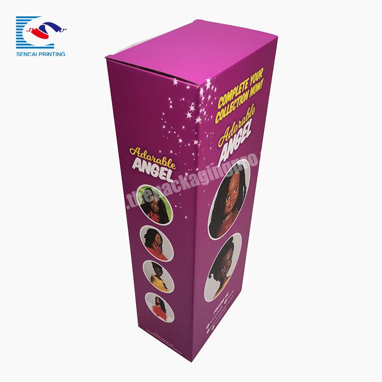 SENCAI Hot Sale Customized Logo Printed Dolls Packaging Boxes With Printed Logo