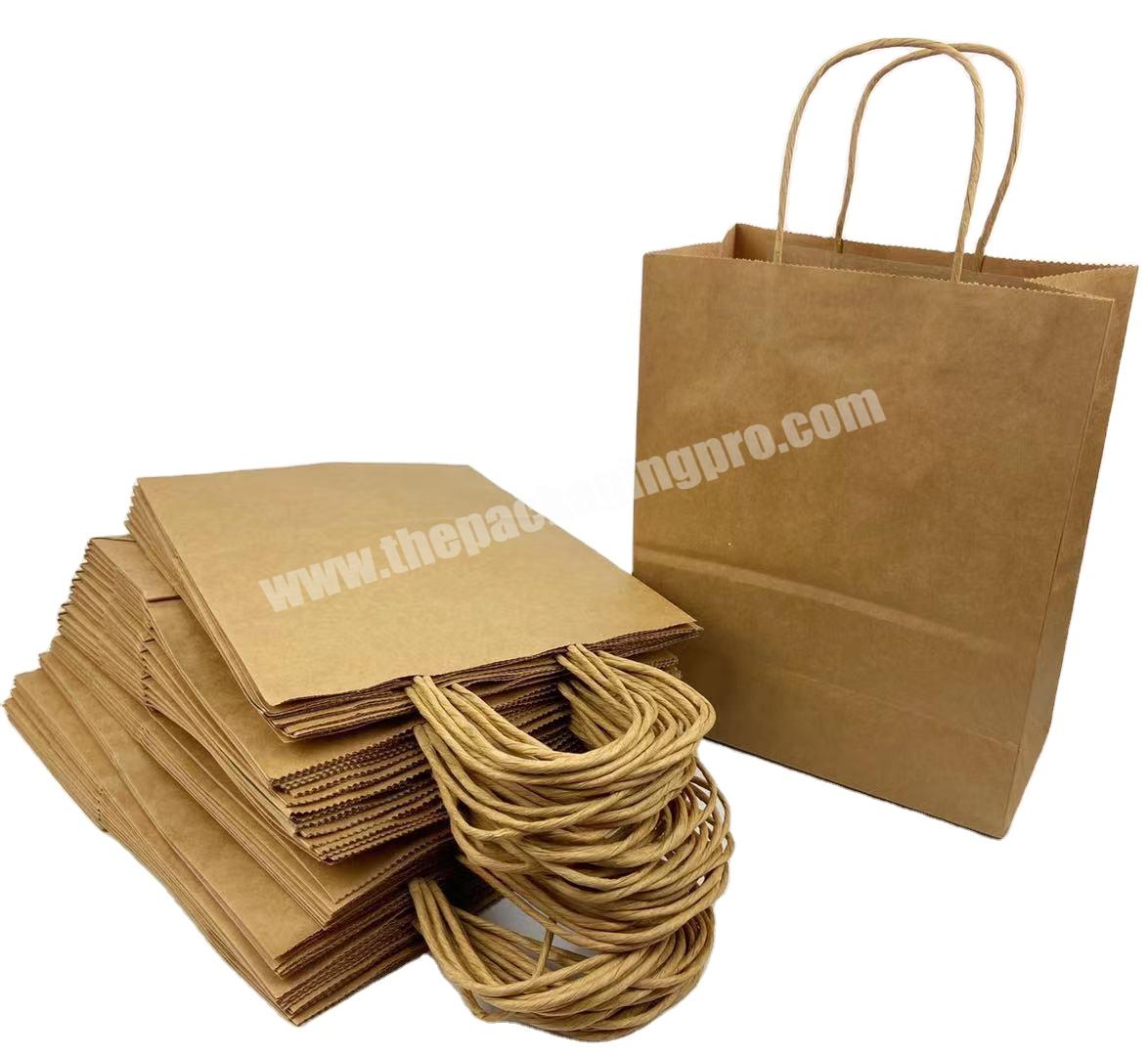 SENCAI Hot Sale Factory Direct Kraft Paper Bag With Paper Handles