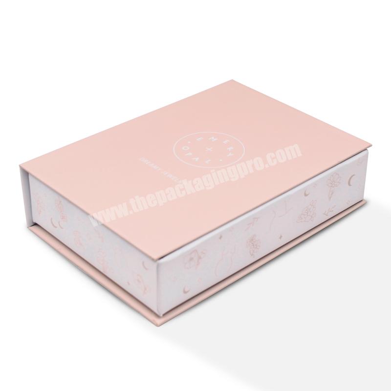 SENCAI Luxury Delicate Customized Pink Color  Packaging Cardboard Box For Earrings