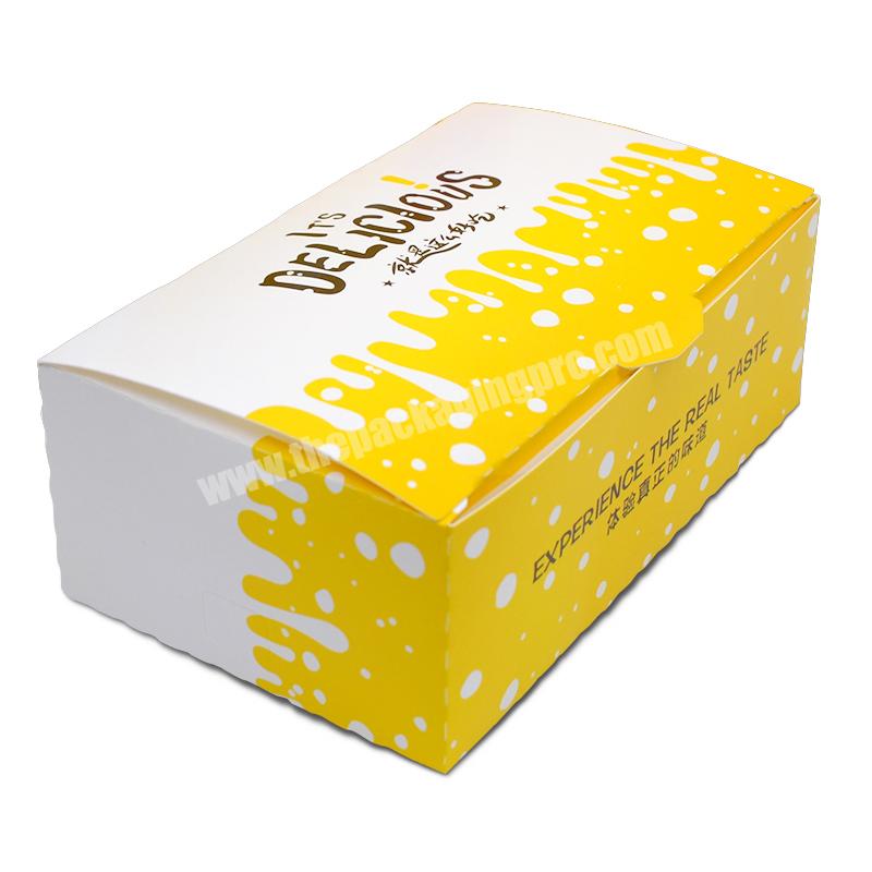 SENCAI New Arrival Custom Logo Printed  Food Grade Art Paper Box For Fried Chicken Packaging