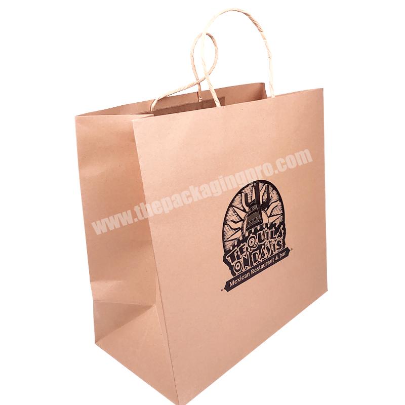 SENCAI Recyclable Free Design Custom Brand Kraft Paper Bag Manufacturing With Logo